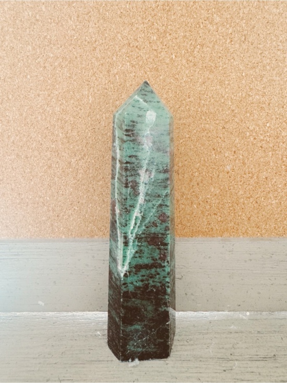 Ruby Zoisite Pointed Crystal Tower